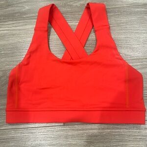 Red lululemon sports bra size 6